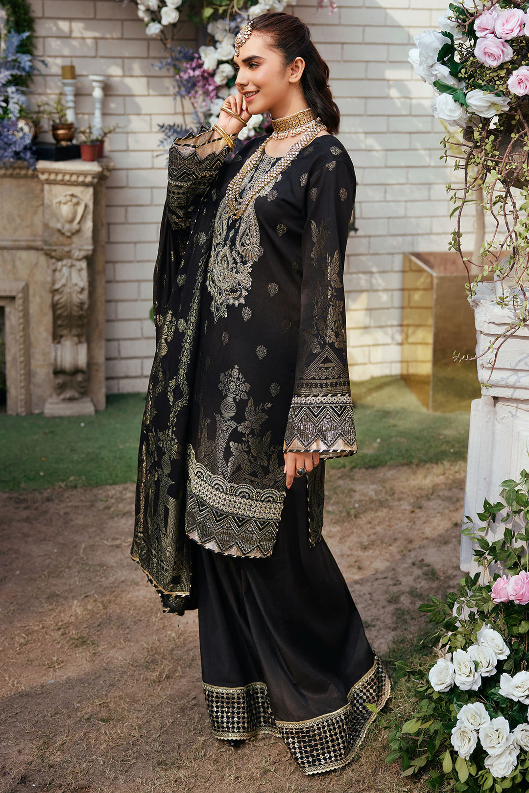 3866-NIZAM EMBROIDERED JACQUARD STITCHED