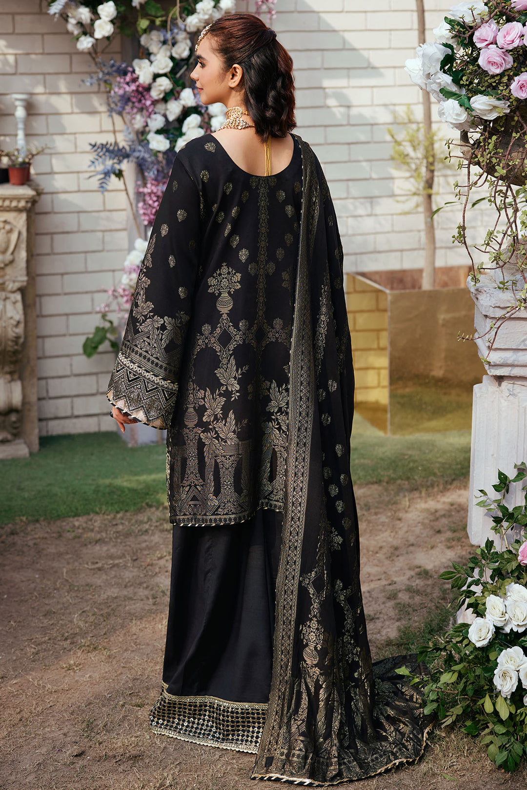 3866-NIZAM EMBROIDERED JACQUARD UNSTITCHED