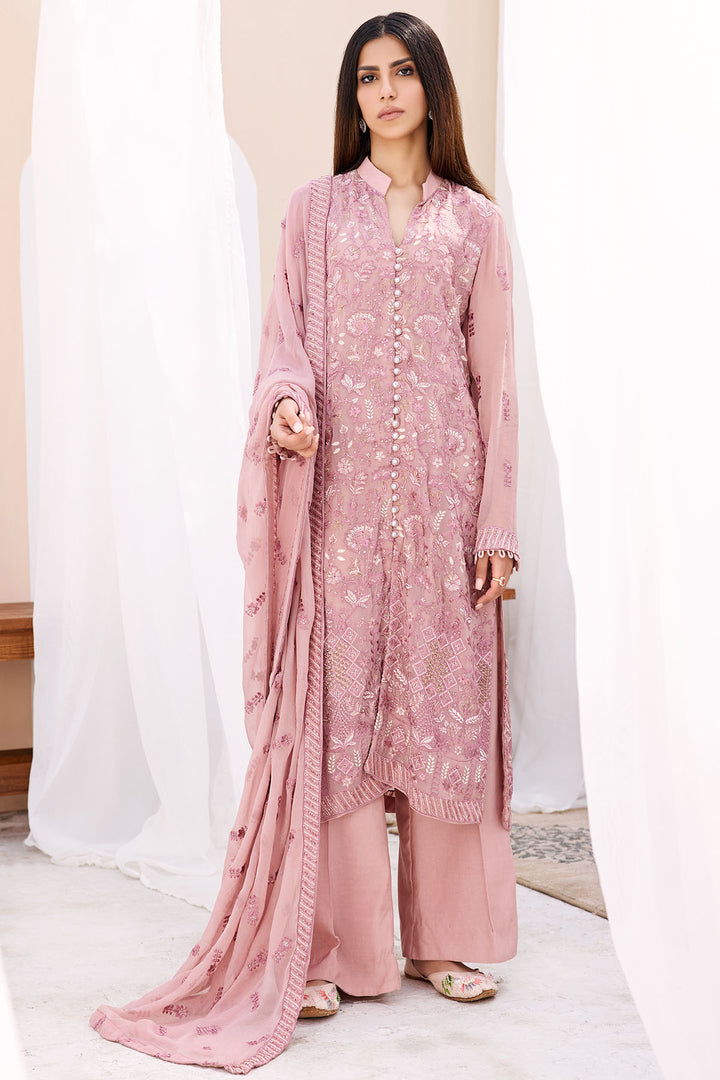 3891-AMELIE EMBROIDERED BEMBERG CHIFFON UNSTITCHED