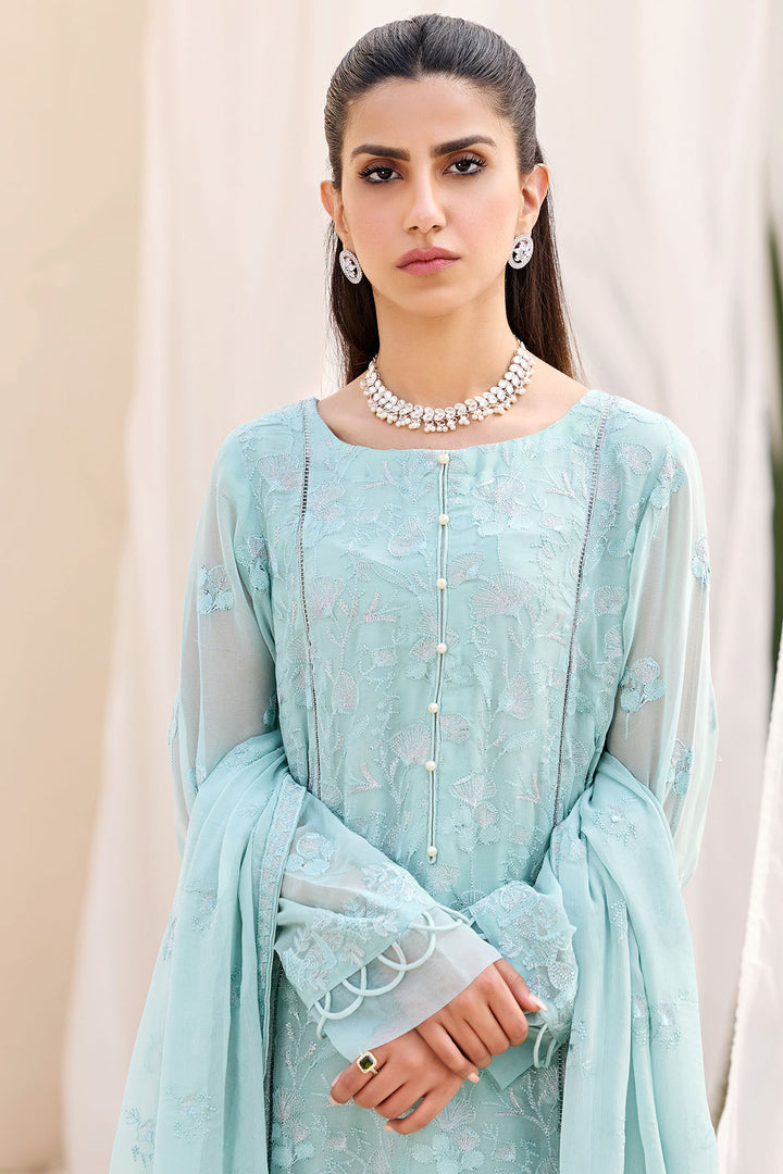 3893-AMARI EMBROIDERED BEMBERG CHIFFON UNSTITCHED
