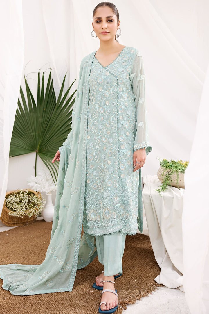 3894-ISABELLA EMBROIDERED BEMBERG CHIFFON UNSTITCHED