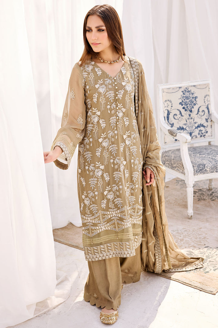 3896-ISLA EMBROIDERED BEMBERG CHIFFON UNSTITCHED