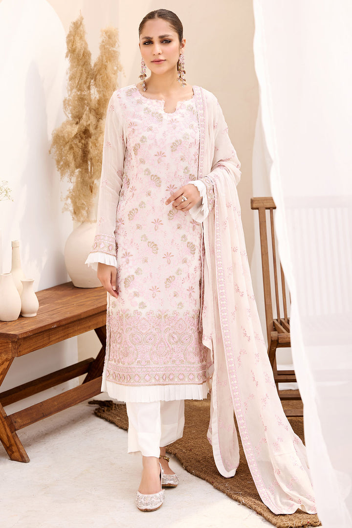 3900-ASAL EMBROIDERED BEMBERG CHIFFON UNSTITCHED
