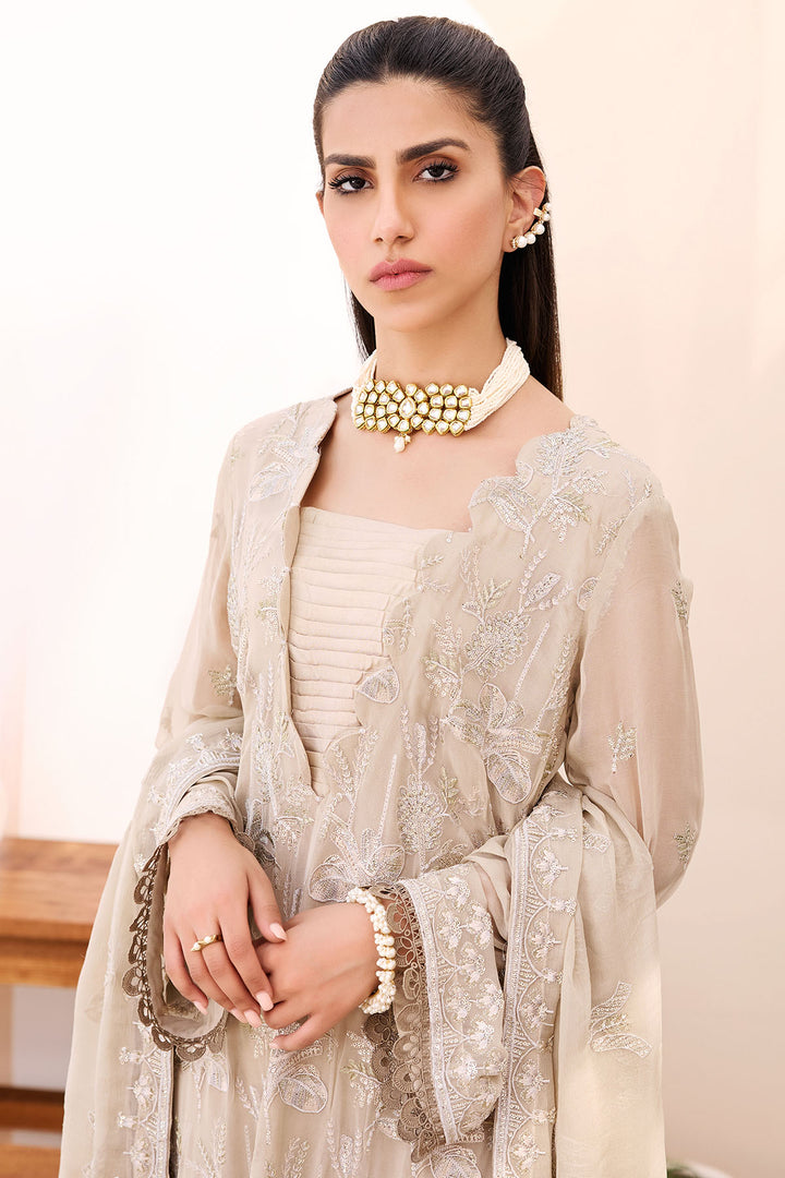 3902-VEERA EMBROIDERED BEMBERG CHIFFON UNSTITCHED