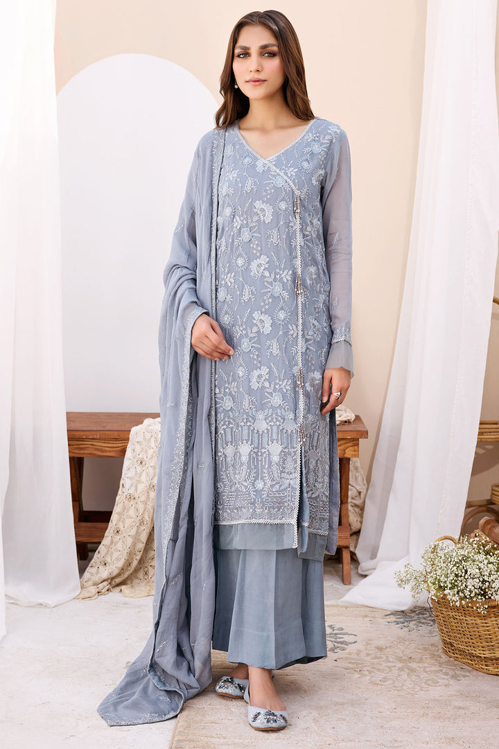 3905-KAIE EMBROIDERED BEMBERG CHIFFON UNSTITCHED