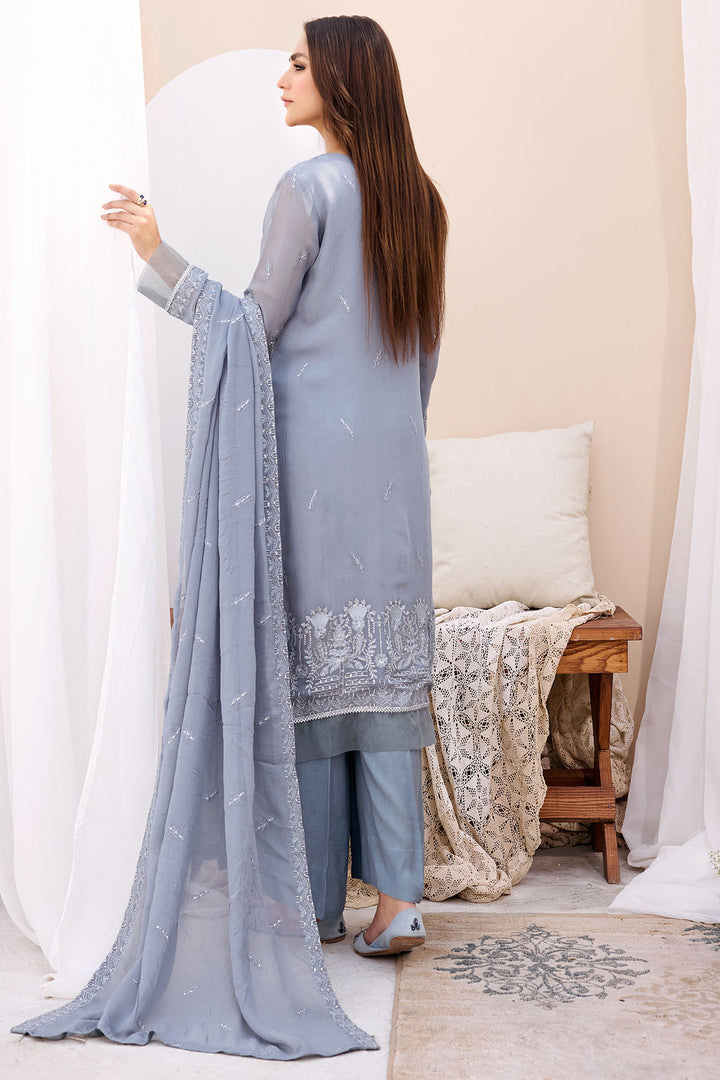 3905-KAIE EMBROIDERED BEMBERG CHIFFON UNSTITCHED