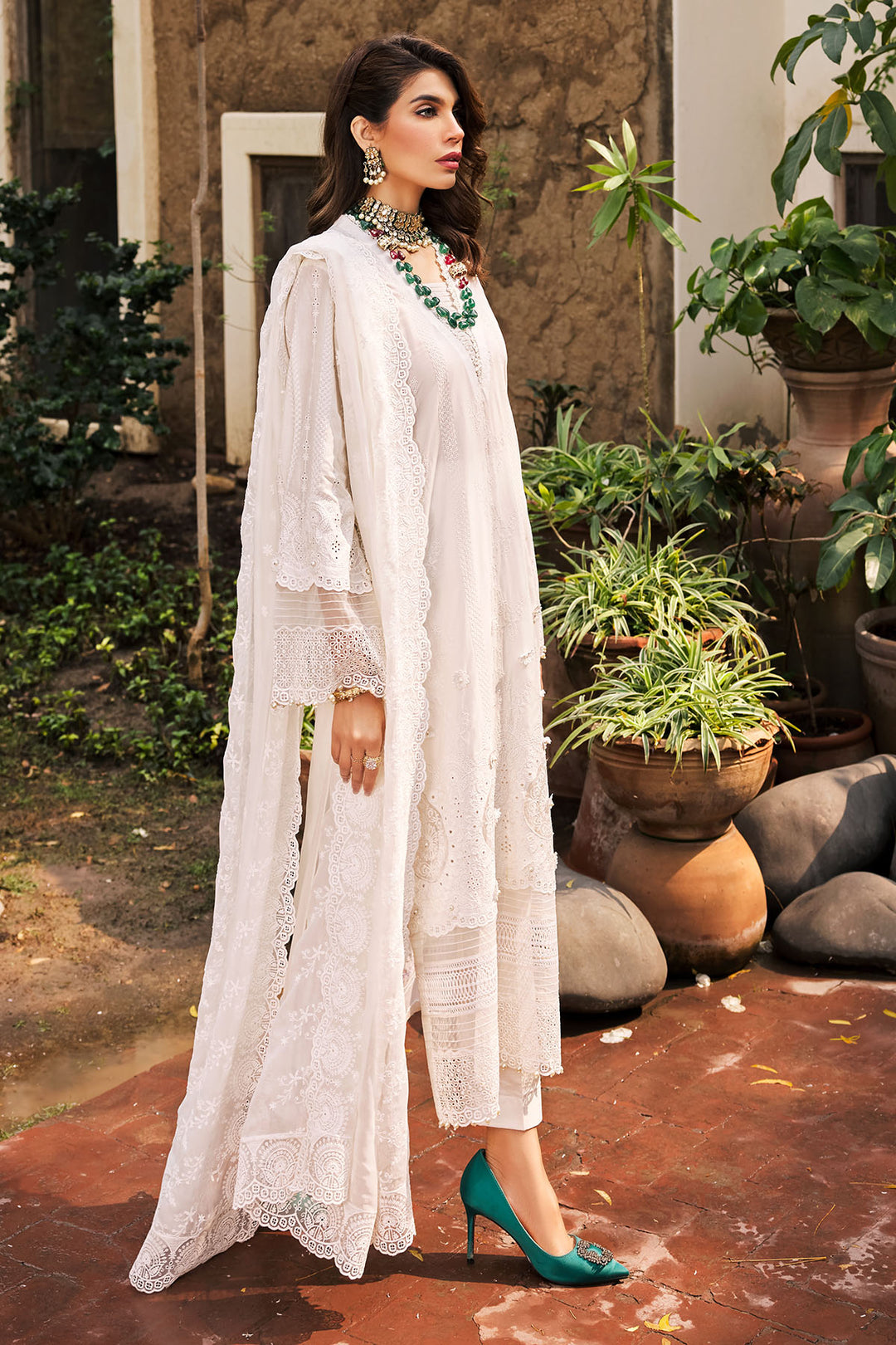 3977-ZOHRA EMBROIDERED LAWN UNSTITCHED