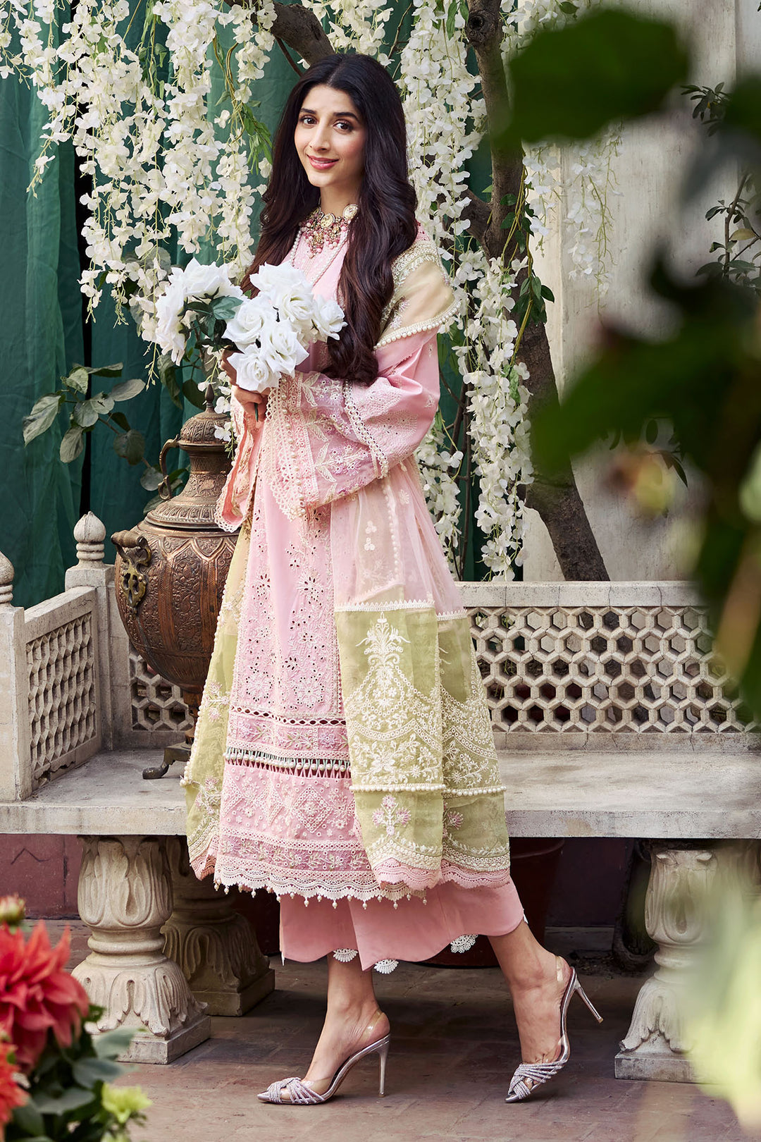 4045-ZILLE EMBROIDERED LAWN STITCHED