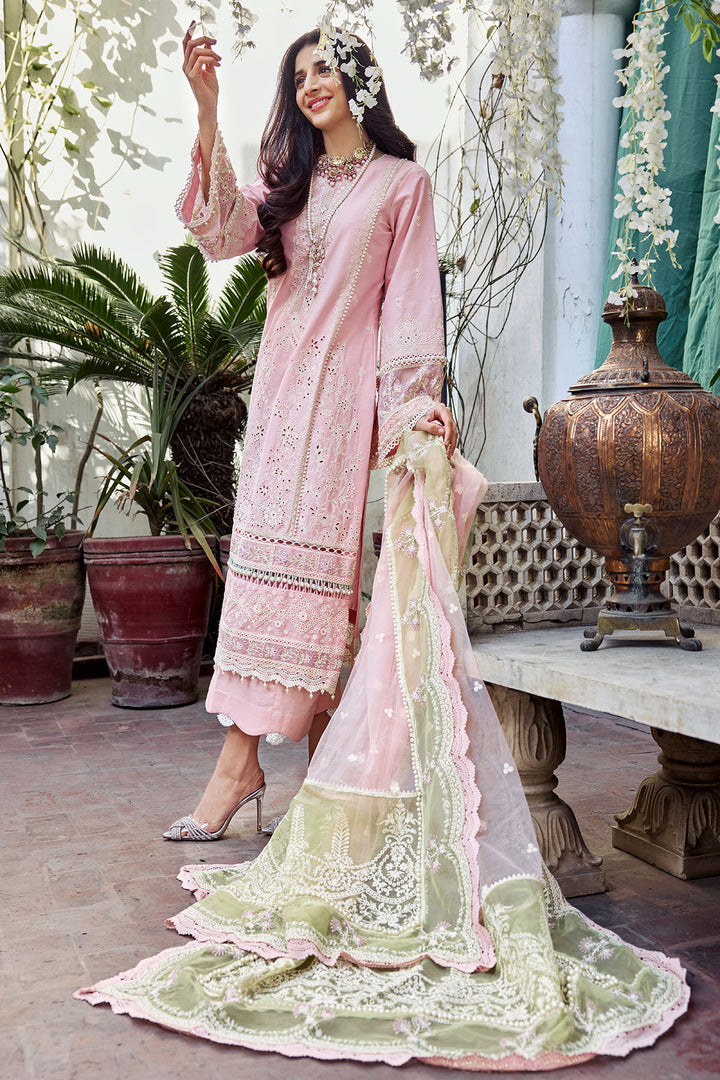 4045-ZILLE EMBROIDERED LAWN STITCHED