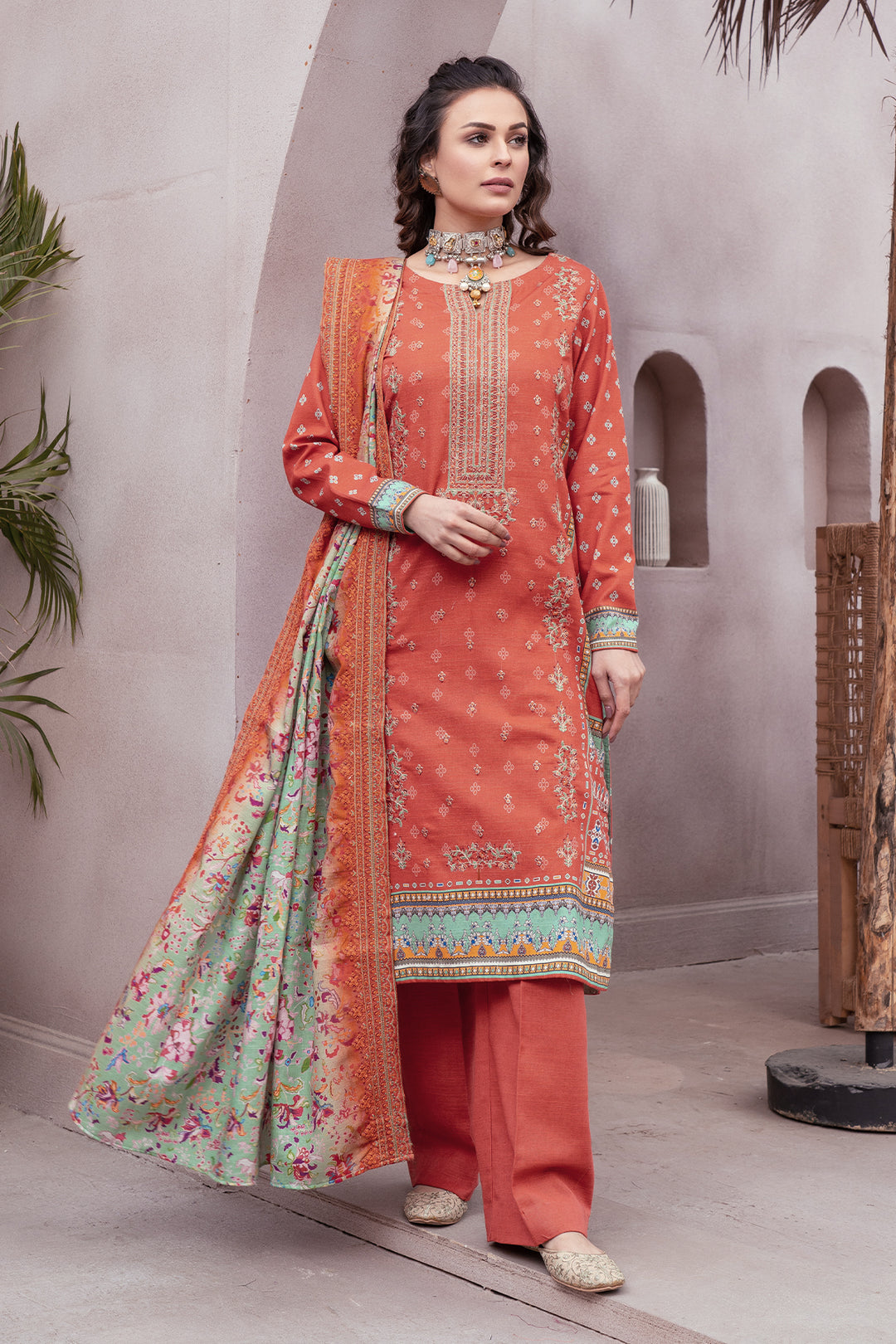 3516-ZACH DIGITAL PRINTED KHADDAR UNSTITCHED
