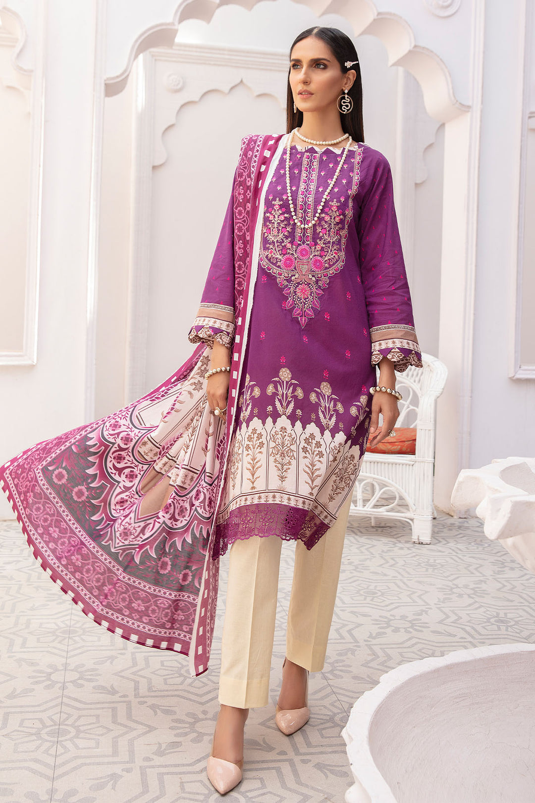 0104-PRINT-A DIGITAL PRINTED LAWN UNSTITCHED