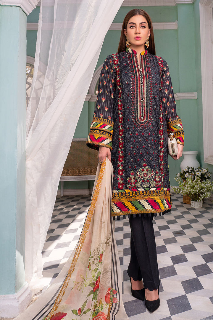 0107-TEHZIB DIGITAL PRINTED LAWN UNSTITCHED