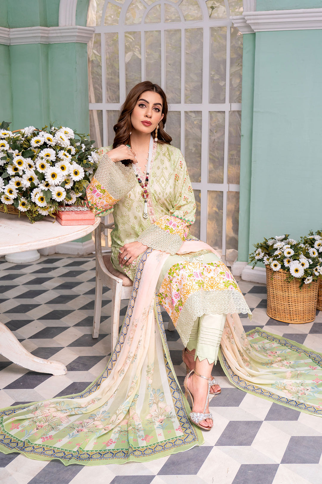 0111-MEHAR DIGITAL PRINTED LAWN UNSTITCHED