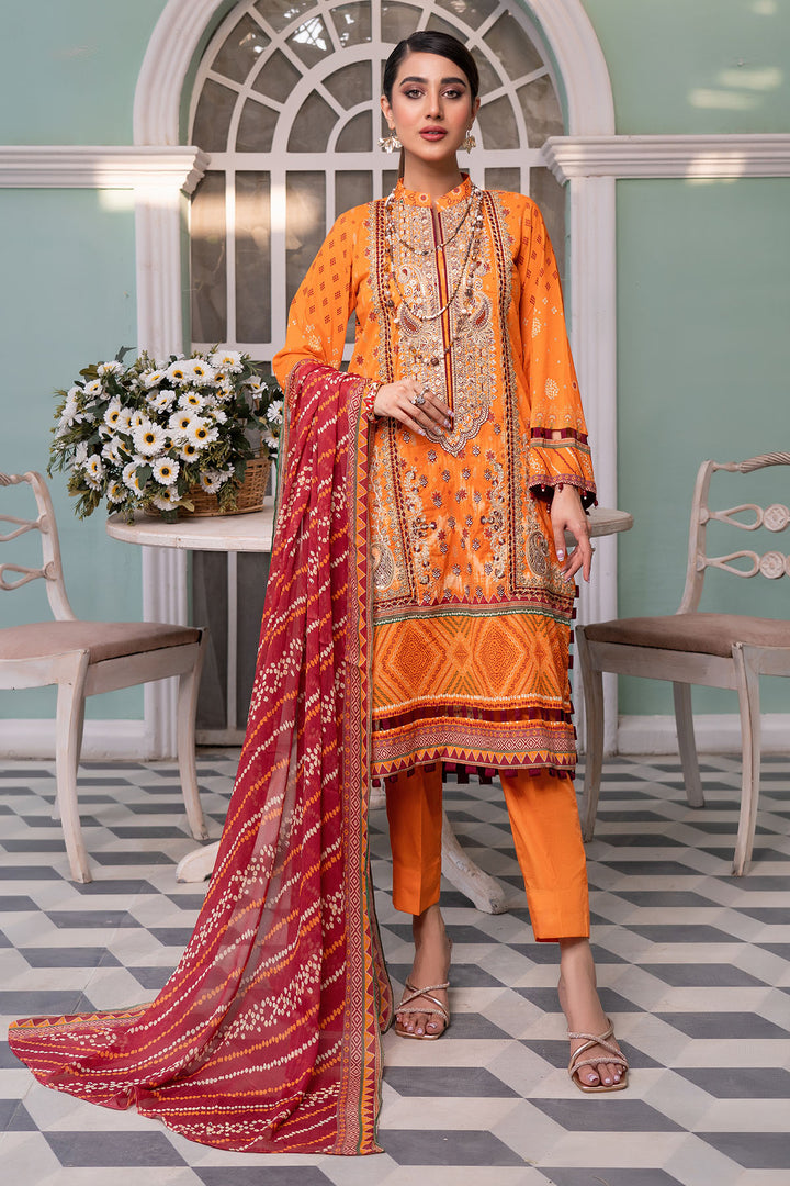 0142-FEROZA DIGITAL PRINTED LAWN UNSTITCHED