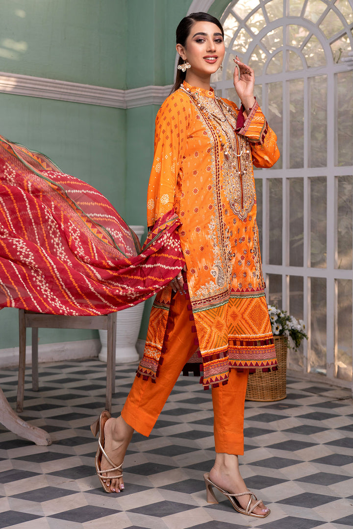 0142-FEROZA DIGITAL PRINTED LAWN UNSTITCHED