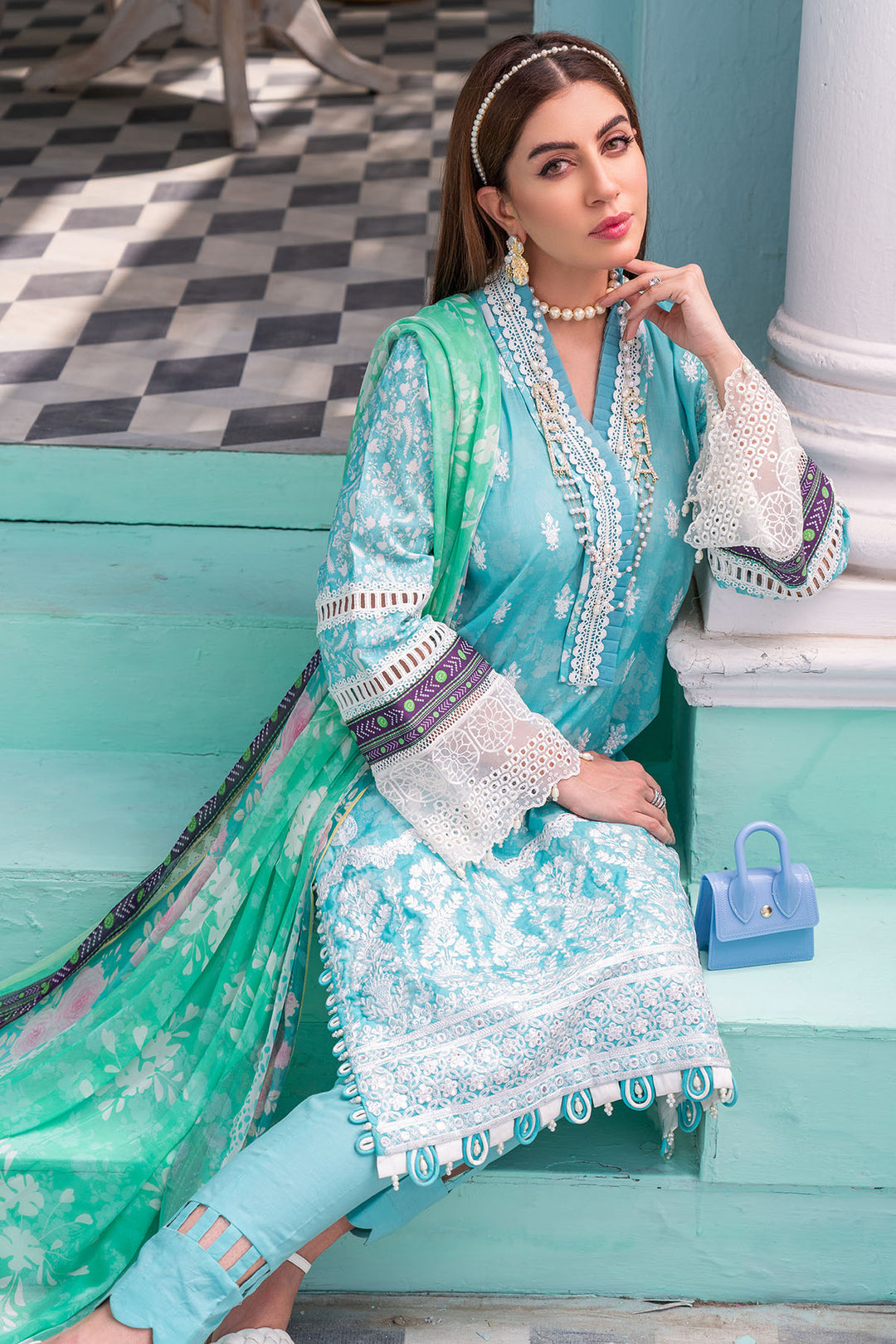 0145-GULE-BISMEL DIGITAL PRINTED LAWN UNSTITCHED