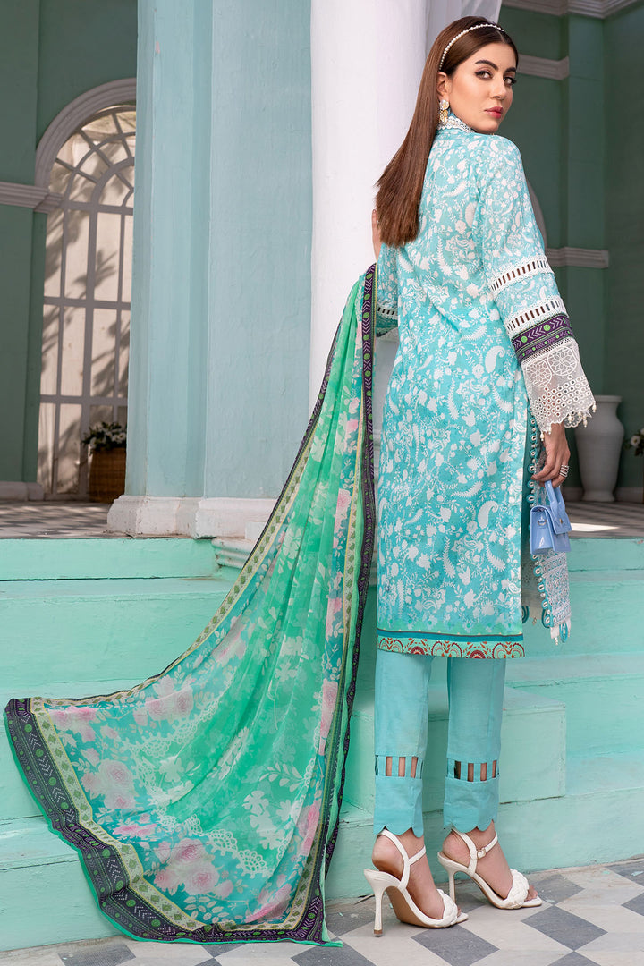 0145-GULE-BISMEL DIGITAL PRINTED LAWN UNSTITCHED