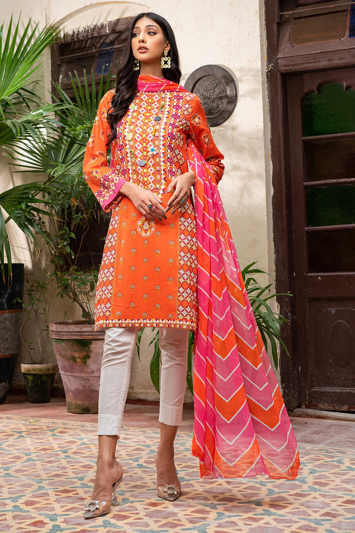 0206-PRINT-A DIGITAL PRINTED LAWN STITCHED
