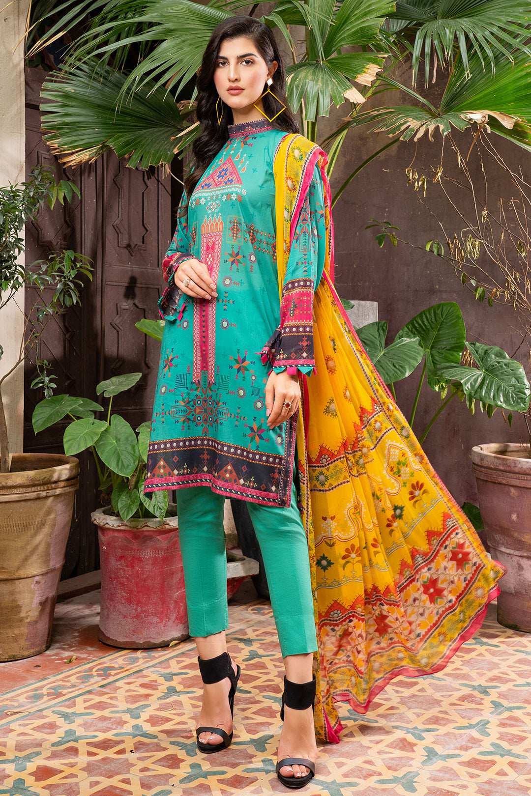 0207-PRINT-A DIGITAL PRINTED LAWN UNSTITCHED
