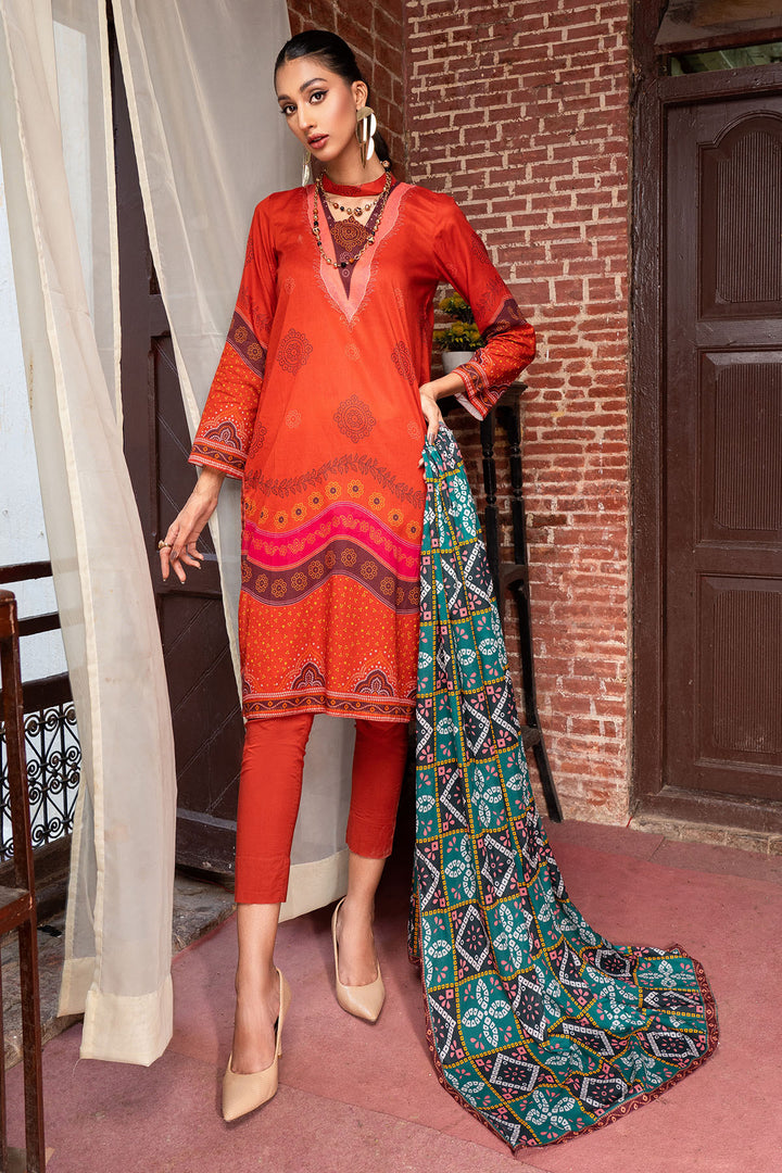0235-PRINT-A DIGITAL PRINTED LAWN UNSTITCHED
