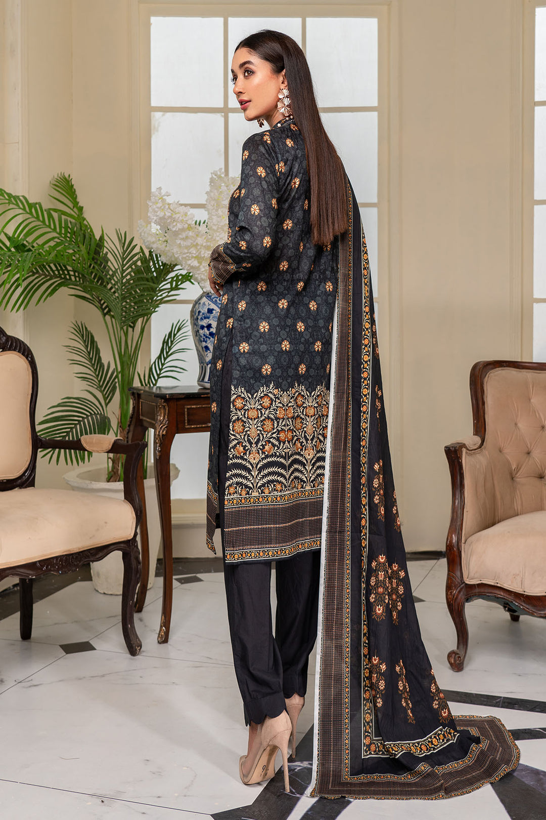 0285-PRINT-A DIGITAL PRINTED LAWN UNSTITCHED