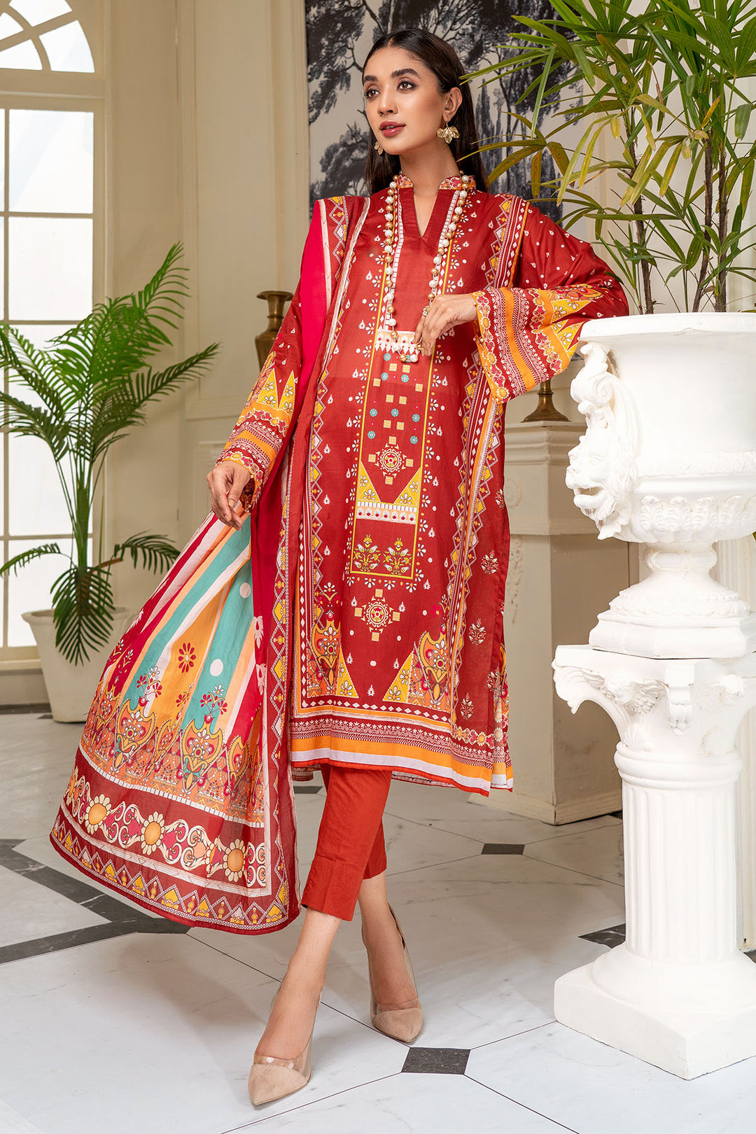0287-PRINT-A DIGITAL PRINTED LAWN UNSTITCHED