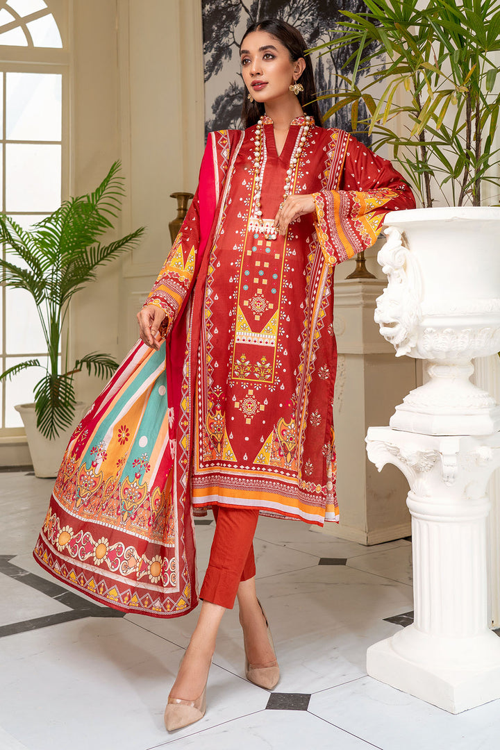 0287-PRINT-A DIGITAL PRINTED LAWN UNSTITCHED