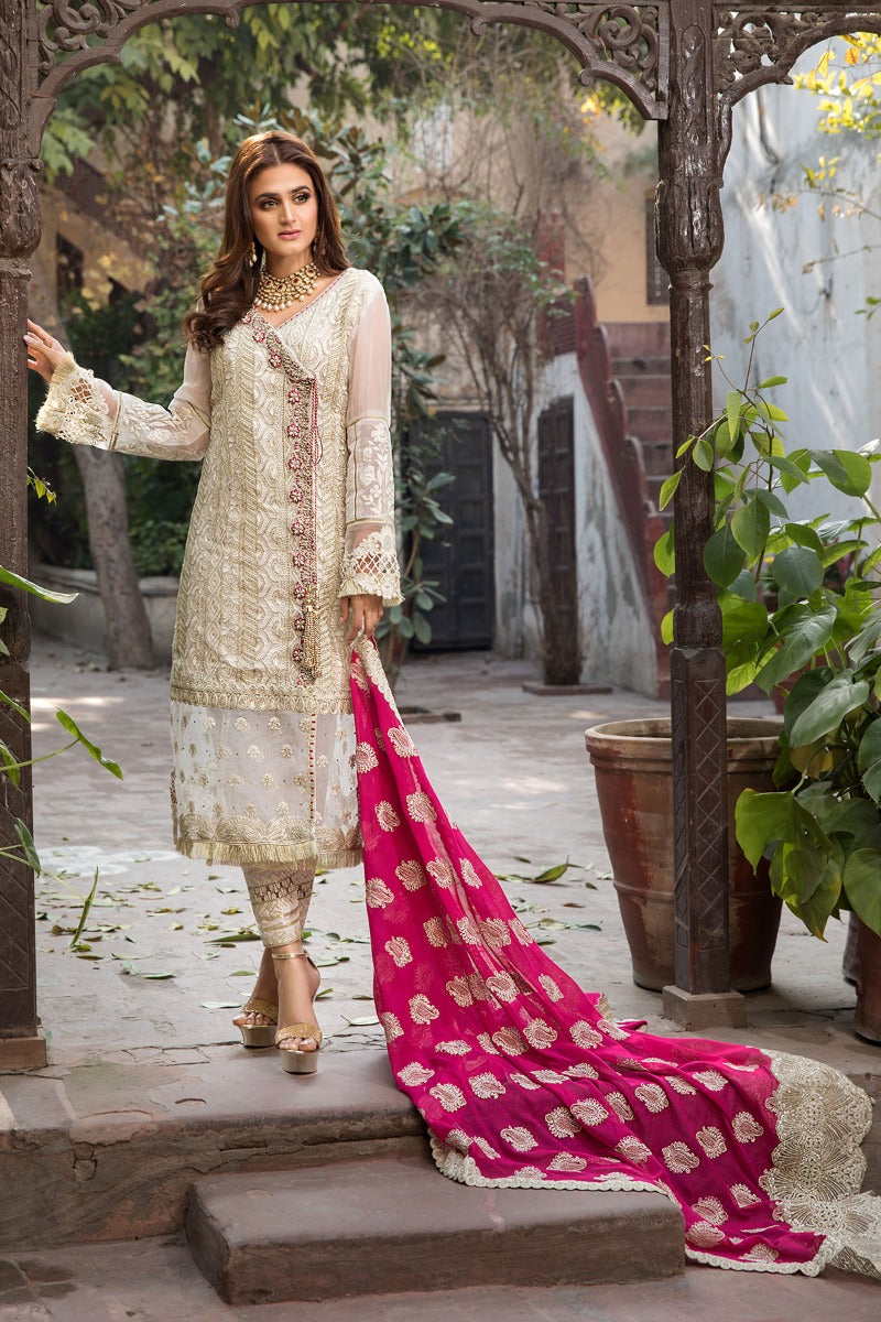 2350-IVORY-ALLURE EMBROIDERED CRINKLE CHIFFON UNSTITCHED