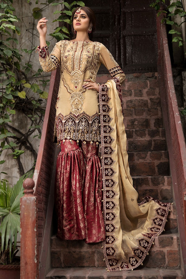 2352-SCARLET-VAULT EMBROIDERED JACQUARD UNSTITCHED