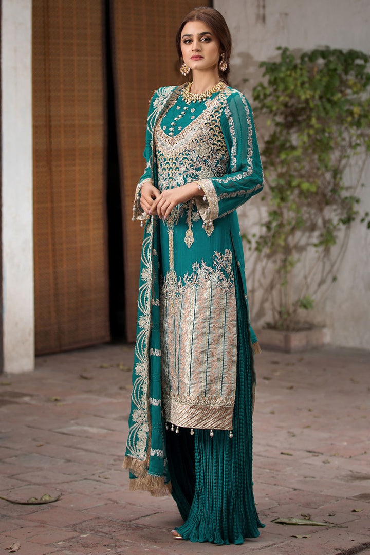 2355-BERYL-BROCADE EMBROIDERED CRINKLE CHIFFON UNSTITCHED