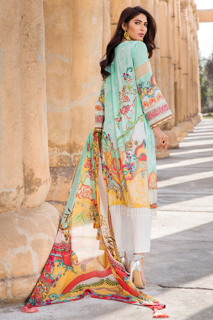 2522-AQUAMARINE DIGITAL PRINTED LAWN UNSTITCHED