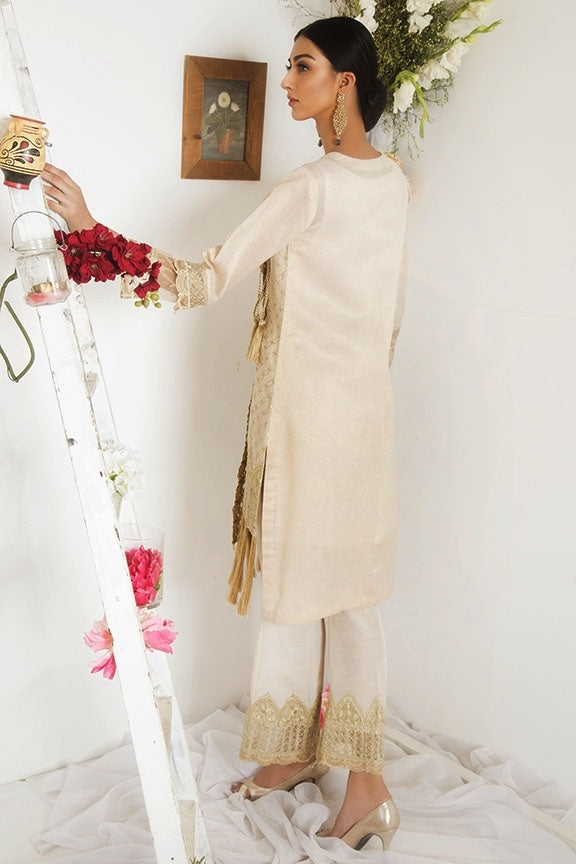 1860-GOLD EMBROIDERED JAMAVAR STITCHED