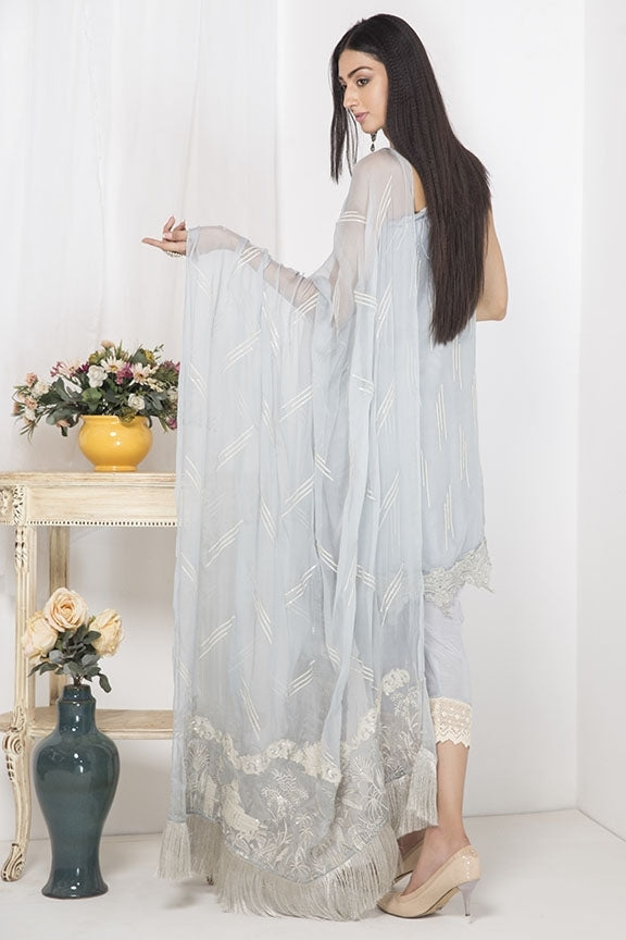 2101-LIGHT-GREY EMBROIDERED CRINKLE CHIFFON STITCHED