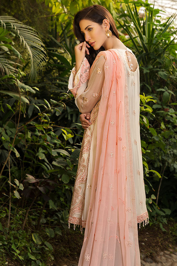 2149-FOREST-PINK EMBROIDERED BEMBERG CHIFFON UNSTITCHED