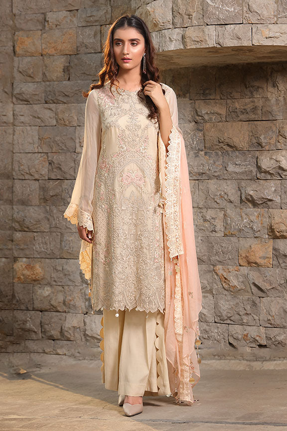 2290-SOFT-SHELL EMBROIDERED BEMBERG CHIFFON UNSTITCHED