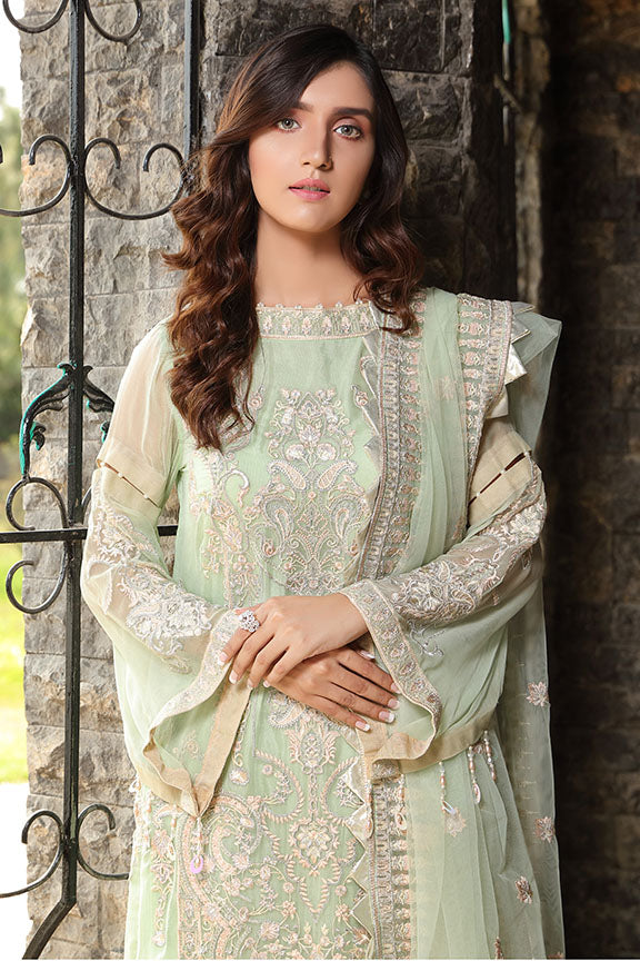 2291-APPEARING EMBROIDERED BEMBERG CHIFFON UNSTITCHED