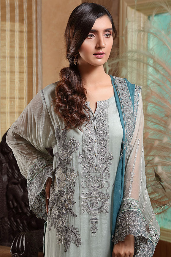 2293-FINE-SHADOW EMBROIDERED BEMBERG CHIFFON UNSTITCHED