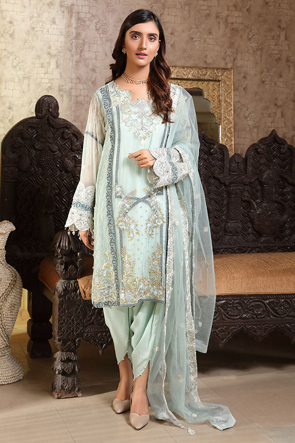 2296-POWDER-GRACE EMBROIDERED BEMBERG CHIFFON UNSTITCHED