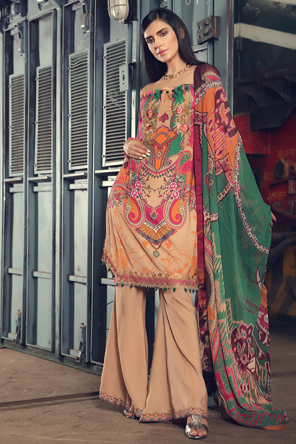 2386-PSYCHEDELIA DIGITAL PRINTED LINEN UNSTITCHED